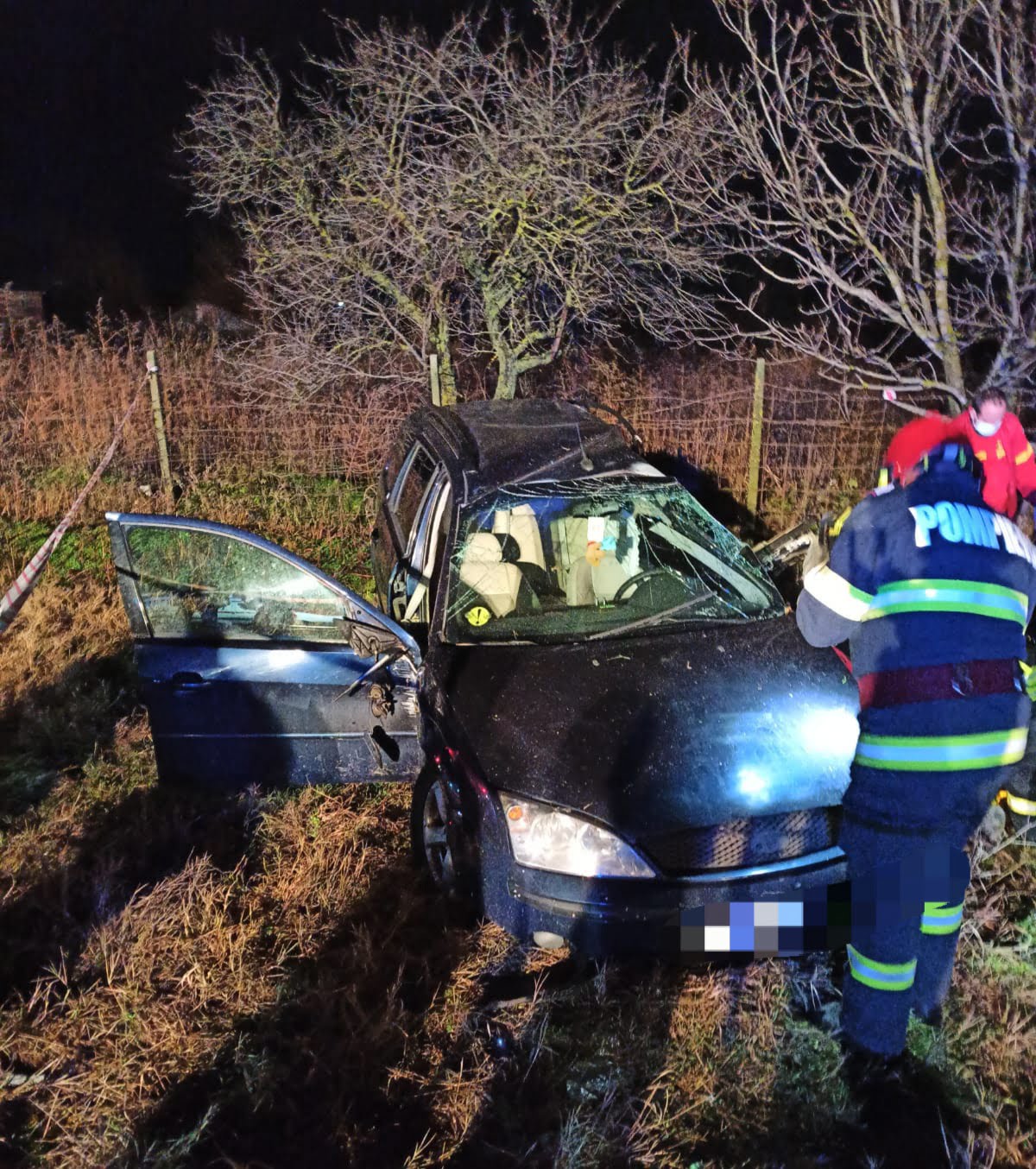Mașină spulberată de tren în Teleorman