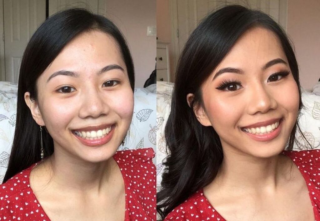 14 fotografii "înainte și după" care arată că machiajul poate face minuni