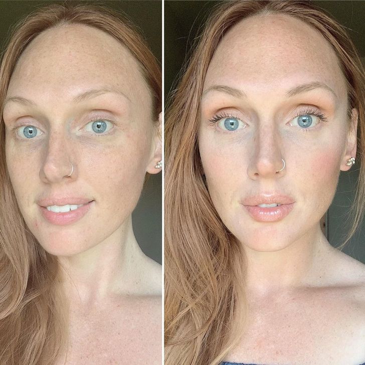 14 fotografii "înainte și după" care arată că machiajul poate face minuni