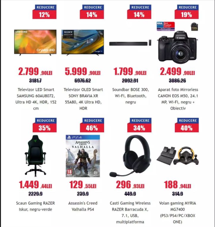 Black Friday Media Galaxy 2021. Catalogul ofertelor Stiri Romania
