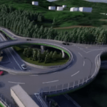 Sens giratoriu suspendat la intersecţia Predeal - Râşnov. Cum va arăta