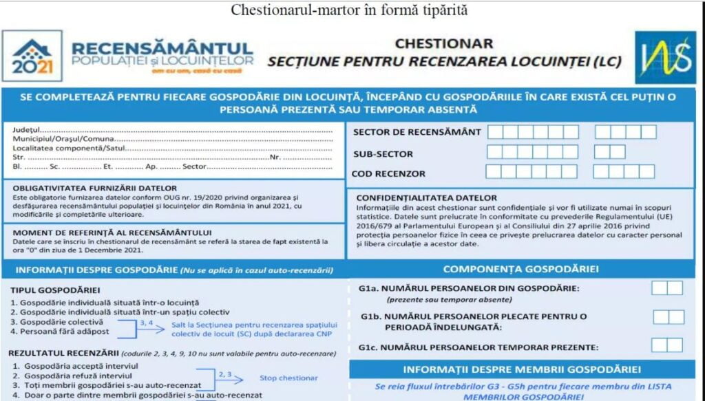 Cine trebuie să facă recensământul? Amenzi uriașe pentru cei care încalcă legea