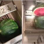 Pepene tăiat în feliatorul de pâine. Imagini virale dintr-un magazin din România!