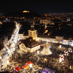 Cel mai frumos brad de Crăciun din România. A fost inclus într-un top al celor mai spectaculoase din Europa