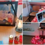 Altar de lumânări în banca lui Cosmin, adolescentul de 15 ani ucis de un şofer băut în Buzău: "Ochii încărcați de lacrimi spun mai mult decât orice cuvânt"