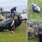 "O, doamne! Uită-te tu ce-i aici, ferească sfântul". Filmul accidentului înfiorător din Cluj, unde o șoferiță a spulberat o mamă și pe fiul ei, după o depășire ilegală