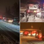 Ciclonul a făcut prăpăd în România. Autorităţile, luate din nou prin surprindere: DN1 a fost blocat ore-n şir, utilajele de deszăpezire nu au putut interveni