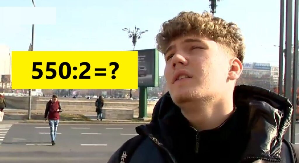 Cât face 550 împărțit la 2? Ce au răspuns românii la această întrebare banală | VIRAL