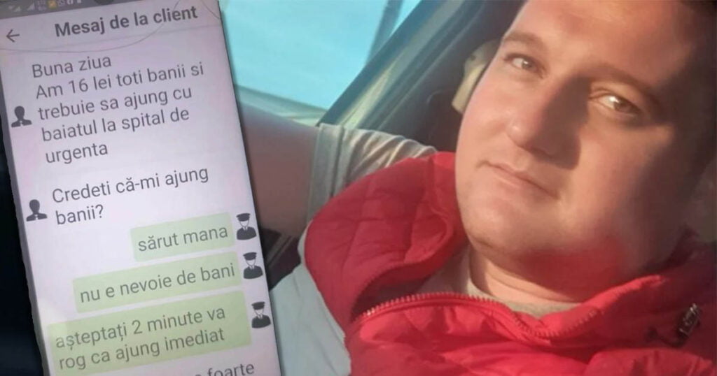 El este Iulian, taximetristul devenit viral după ce a transportat gratuit o mamă cu copilul la spital