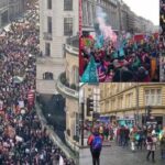 Regatul Unit, paralizat de cea mai mare grevă din ultimii zece ani: Oamenii au ieșit în stradă nemulțumiți de salarii