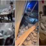 Un șofer spulberă cu Audi peretele casei și ajunge în sufrageria unei familii. Cu câteva minute înainte, 3 copii se jucau în camera făcută praf de bolid, în Germania