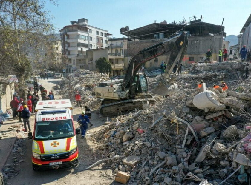 Ukrainian search and rescue team in quake-hit Hatay