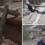 Podul din România reparat cu prăjini. CNAIR spune că "nu are un risc de colaps iminent"