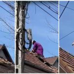 Scene ireale în Cluj. Un cetăţean american şi-a sechestrat soţia şi a ameninţat că o ucide: s-a urcat pe acoperişul casei, înarmat cu o lingură