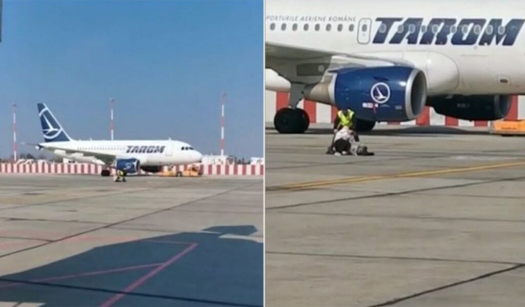 Scene incredibile pe Aeroportul Henri Coandă. O femeie cu un copil mic a încercat să prindă avionul din mers