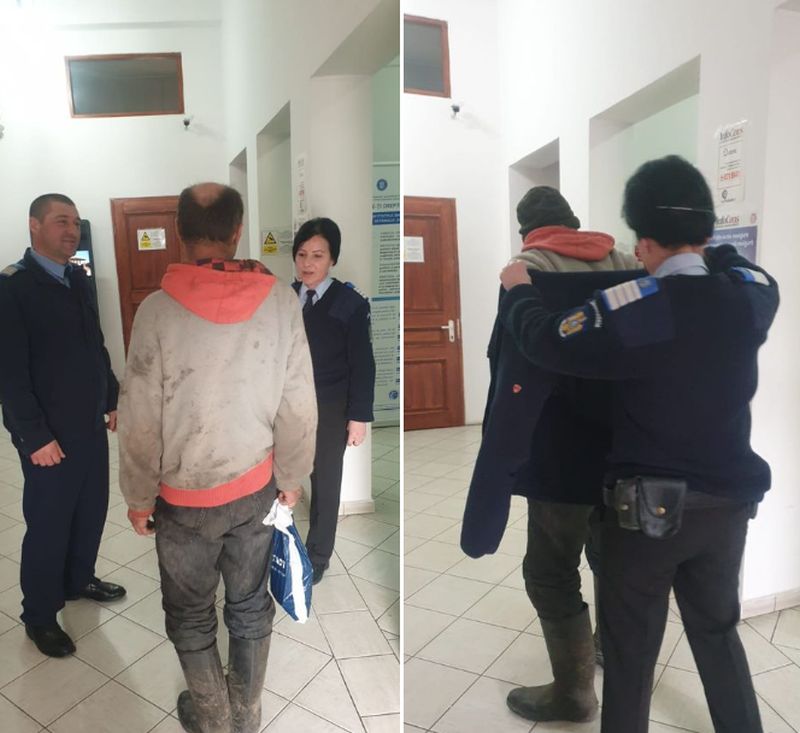 Un bărbat a cerut ajutorul jandarmilor din Toplița: „Nu aveți cumva niște haine, că mi-e frig?!”. Ce a urmat