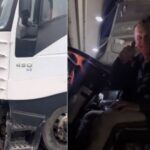 Un român a reparat camionul şoferului abandonat de patron, fără apă sau mâncare, timp de o lună pe Valea Oltului