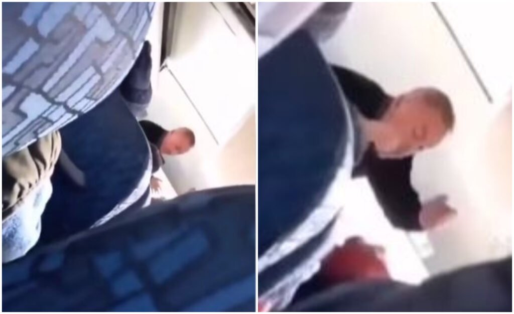 Șofer de microbuz, filmat cum lovește fără milă o bătrână. Niciun călător nu a intervenit!