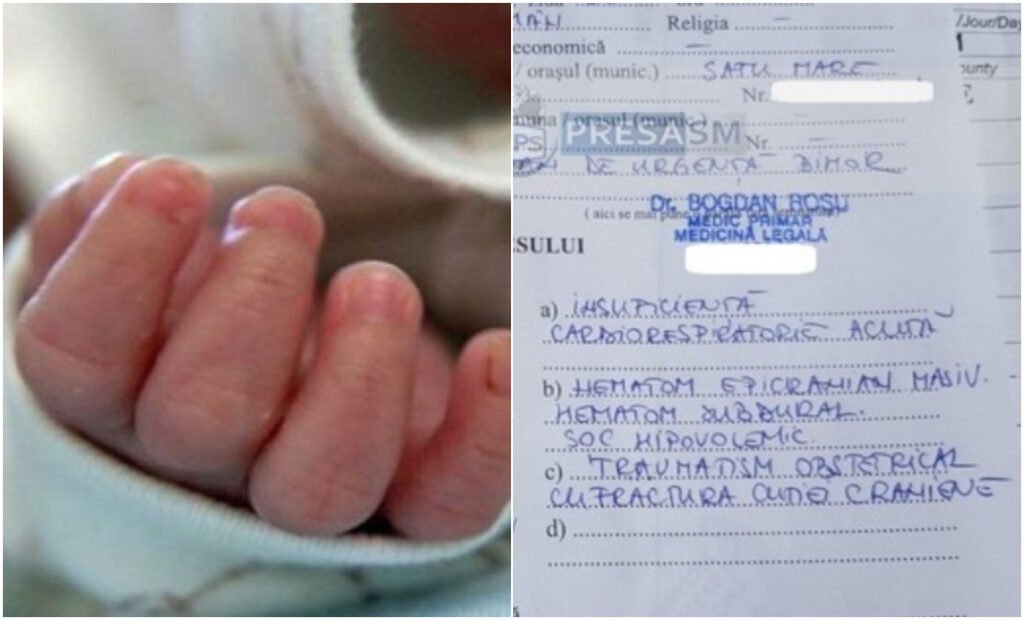 Bebeluș din Satu Mare, mort la două zile de la naștere din cauza "fracturilor craniene". Acuzații dure la adresa medicilor