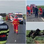Dezastru pe o șosea din Brăila, un șofer a murit în mașina zdrobită de TIR. Trafic blocat total pe DE 587