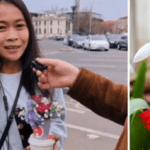 Muncește în România și trimite bani în Indonezia pentru copilul său. Emoțiile unei tinere de 1 martie: „E prima oară în viața mea când am primit flori”