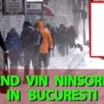 Meteorologii Accuweather au modificat prognoza. Când vin ninsorile în București