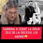 Sabrina a cedat, la două zile după decesul fulgerător al lui Andrei Perneș! Nu crede că-și va reveni vreodată după această tragedie: „Ceva din mine a murit…”