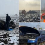 "Am luat fetiţa ca să îi fie cald". Accident cumplit pe Drumul Morţii E85, după ce două şoferiţe au intrat simultan cu maşinile în depăşire