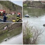 Un microbuz a căzut în Dunăre, după un accident pe un viaduct din Mehedinţi. Planul roşu de intervenţie, activat
