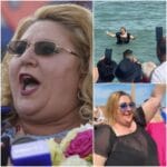 Diana Șoșoacă, spectacol pe plajă. Șefa SOS România a intrat în mare îmbrăcată, a dansat și a cântat în prezența a zeci de „spectatori” FOTO