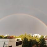 VIRAL Un curcubeu dublu a apărut deasupra Bucureștiului! ”Poate fi un semn că totul va fi bine”