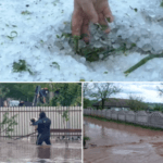 "Doamne, opreşte piatra, Doamne! Ne termină tot". Potopul şi grindina au lovit fără milă sate din Dolj şi Mehedinţi