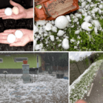 Vara extremelor. Cod PORTOCALIU de grindină de mari dimensiuni în mai multe județe, în paralel cu un cod portocaliu de caniculă - HARTĂ