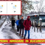 Meteorologii Easeweather au anunțat deja prima ninsoare în București. Nu s-a mai întâmplat de ani buni așa ceva!