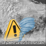 Vin primele ninsori în România. Traseul ciclonului Zack în România, care sunt județele vizate de vreme rea