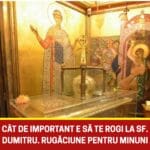 Peste Biserica creştină răsună în fiecare an sărbătoarea Sfântului Dimitrie Izvorâtorul de Mir, ocrotitorul celor încercaţi, în ziua de 26 octombrie.