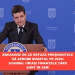 Nicușor Dan refuză promulgarea bugetului pe 2026, daca nu primește ce vrea