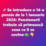 Tara care introduce a 14-a pensie din 2026