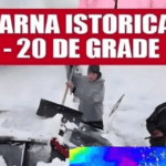 Avertizare ANM: România Intră în Primul Episod de Iarnă Autentică. Ger de -20C, Ninsori și Viscol Extins