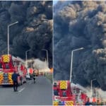  Incendiu puternic în România. O fabrică mare a luat foc înainte de ora 8:00