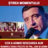 Știrea momentului! CCR a admis sesizarea AUR