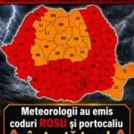 Cod portocaliu și galben emis în toată țara! Ce au anunțat meteorologii
