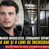 Mario Iorgulescu, condamnat definitiv la 8 ani și 8 luni de închisoare. Decizia finală în dosarul accidentului mortal