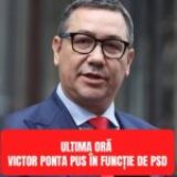 Bomba anului în politică! Victor Ponta revine în forță! PSD îl pune în funcție