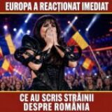 Europa a reacționat după momentul României la Eurovision. Alexandra Căpitănescu, lăudată de străini după finala de la Viena
