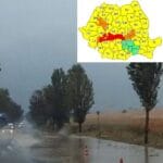 Cod galben de vânt puternic în 12 județe. Meteorologii anunță rafale de până la 65 km/h
