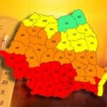 Alertă meteo de caniculă în România. Cod portocaliu în trei județe, cu temperaturi de până la 38 de grade