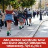 Schimbare majoră pentru utilizatorii de trotinete electrice