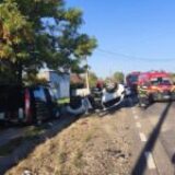Accident grav pe DN2B, în Buzău. Patru persoane au ajuns la spital după impactul dintre două mașini