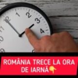Când trecem la ora de iarnă în 2026. Data la care românii dau ceasurile înapoi